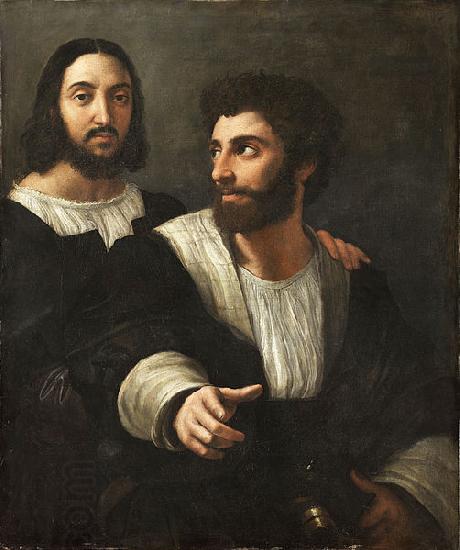 Raphael Self portrait with a friend China oil painting art