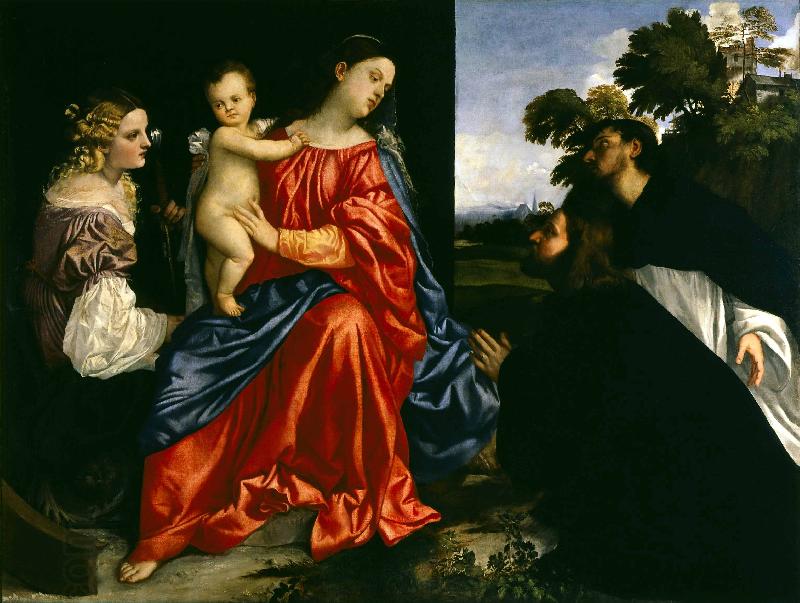 Titian Balbi Holy Conversation oil painting picture