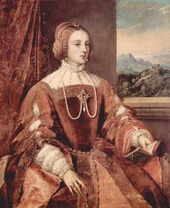 Titian Portrait of Isabella of Portugal oil painting picture