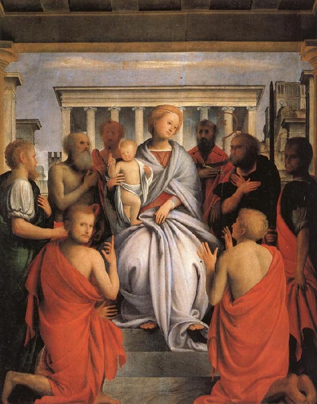 BRAMANTINO Madonna and Child with Eight Saints oil painting picture