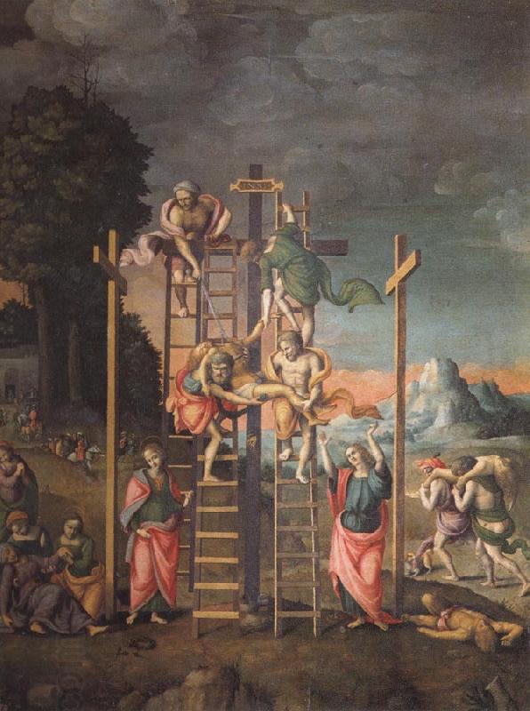 Bachiacca The Depositon from the Cross oil painting picture
