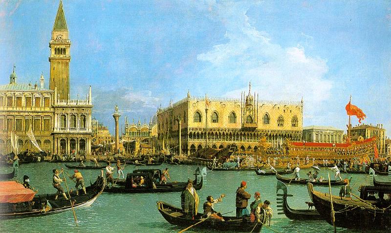 Canaletto The Basin of San Marco on Ascension Day oil painting picture