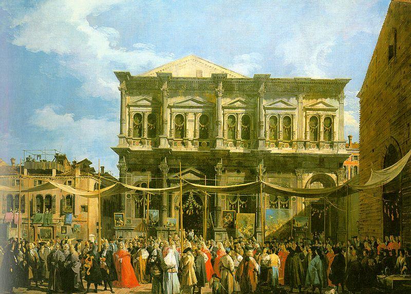 Canaletto Venice: The Feast Day of St. Roch oil painting picture