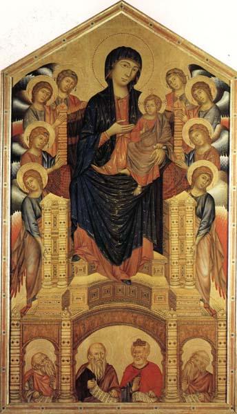 Cimabue Madonna and Child Enthroned with Eight Angels and Four Prophets China oil painting art