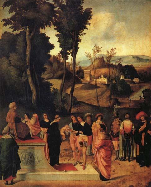 Giorgione Moses' Trial by Fire China oil painting art