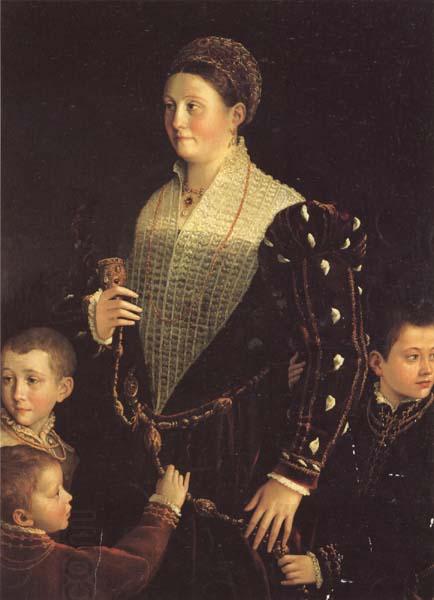 PARMIGIANINO Portrait of the Countess of Sansecodo and Three Children oil painting picture