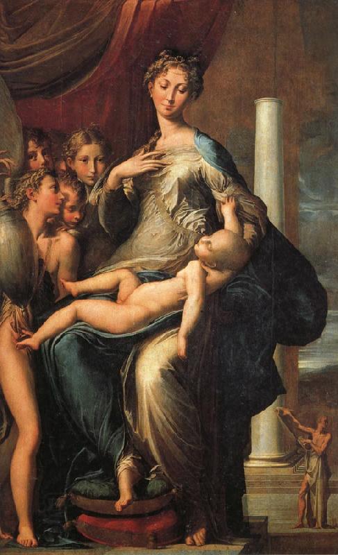 PARMIGIANINO Madonna of the Long Neck oil painting picture