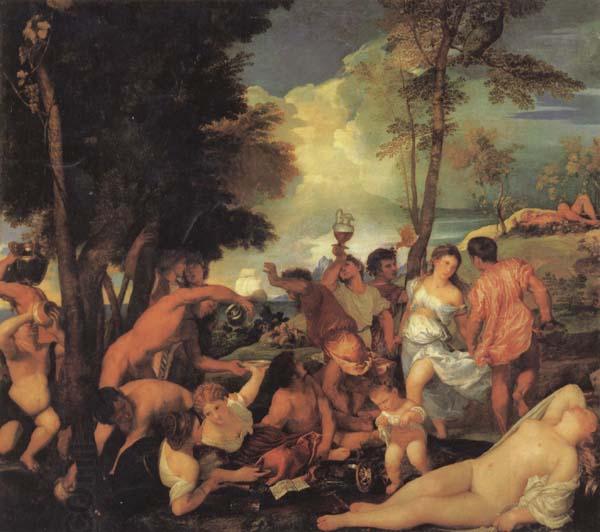 Titian Bacchanal oil painting picture