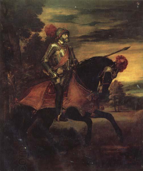 Titian Equestrian Portrait of Charles V oil painting picture