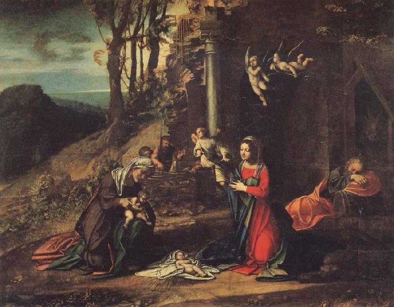 Correggio Modonna and Child with Saint Elizabeth and the Young Saint John