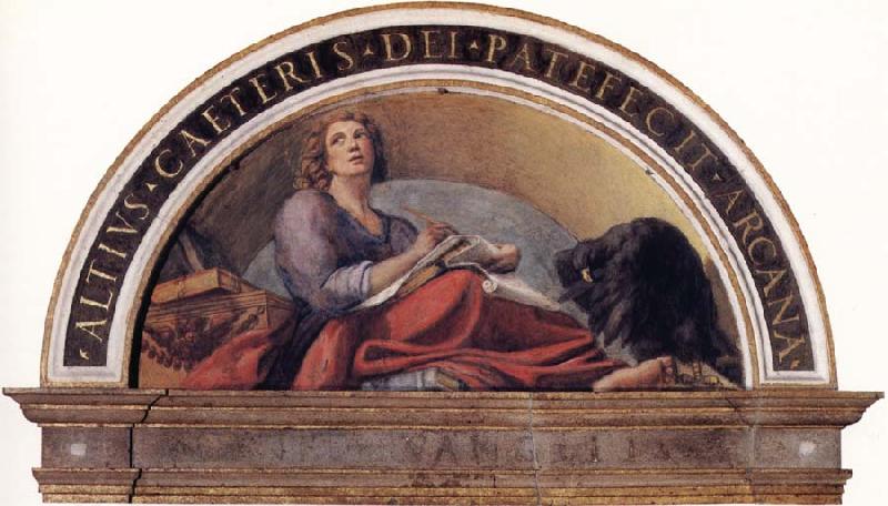 Correggio Lunette with Saint John the Evangelist oil painting picture