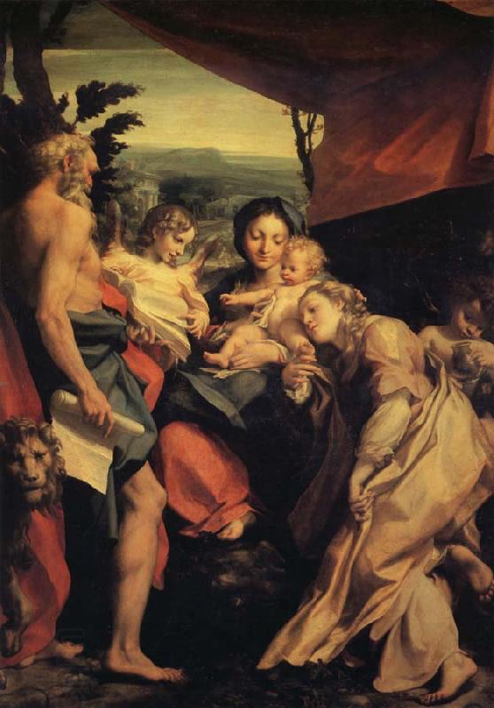 Correggio Madona with Saint jerome China oil painting art
