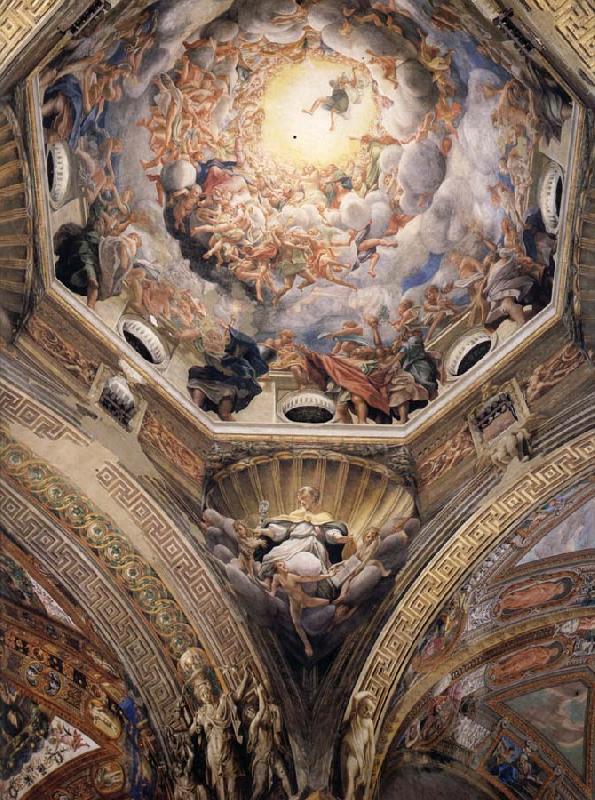 Correggio Partial view of the cupola with the pendentive depicting Saint Hilary China oil painting art