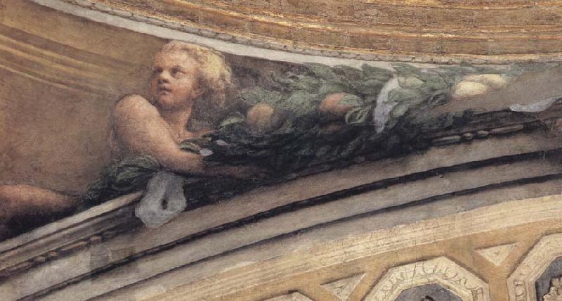 Correggio Detail of the putto to the side of the pendentive with Jerome and Matthew China oil painting art