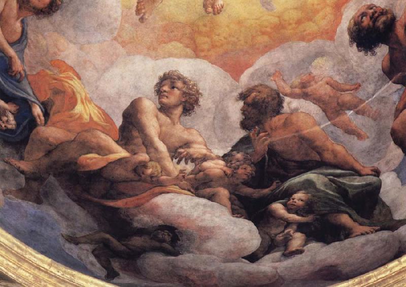 Correggio Details of the cupola with the apostles Philip and Thaddeus,James the Less and Thomas,Andrew and Jomes the Great China oil painting art