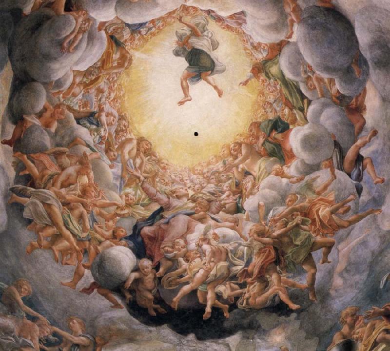 Correggio Assumption of the Virgin,detail of the cupola China oil painting art