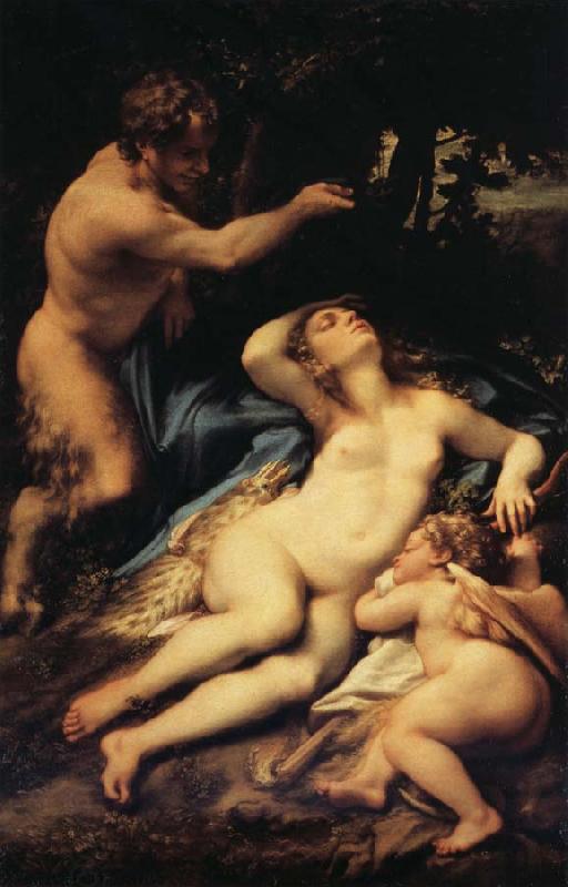 Correggio Venus and Cupid with a Satyr China oil painting art