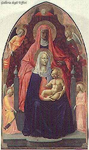 MASACCIO Madonna and Child with St. Anne China oil painting art