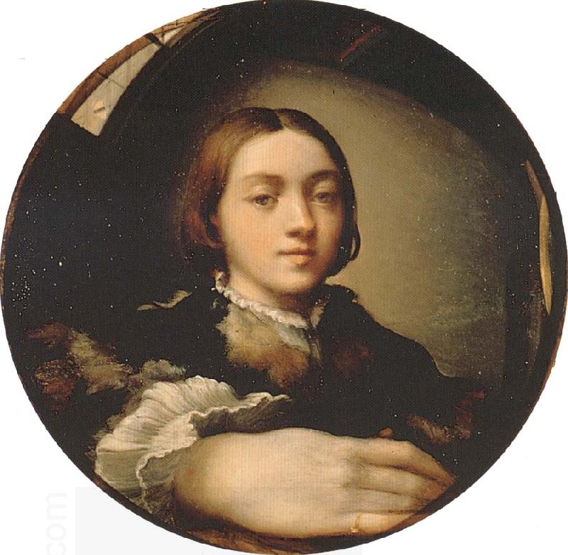 PARMIGIANINO Self-portrait in a Convex Mirror oil painting picture