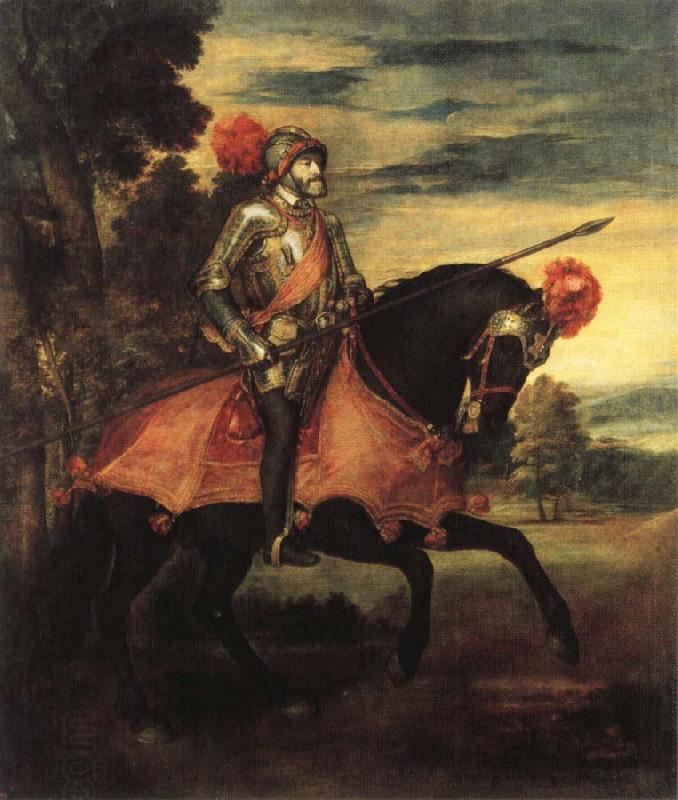 Titian Equestrian Portrait of Charles V oil painting picture