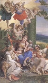 Correggio Allegory of the Virtues (mk05) China oil painting art