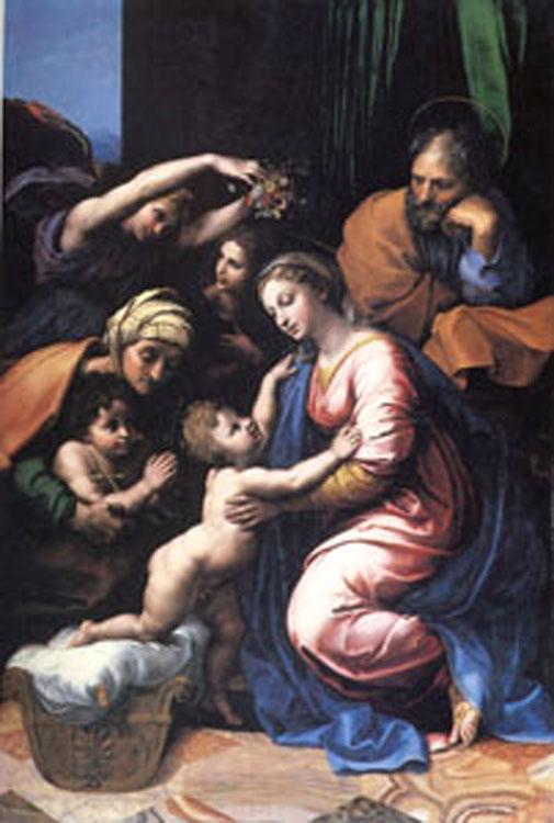 Raphael The Holy Family,known as the Great Holy Family of Francois I (mk05) China oil painting art