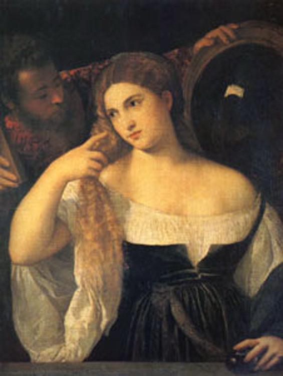 Titian A Woman at Her Toilet (mk05) oil painting picture