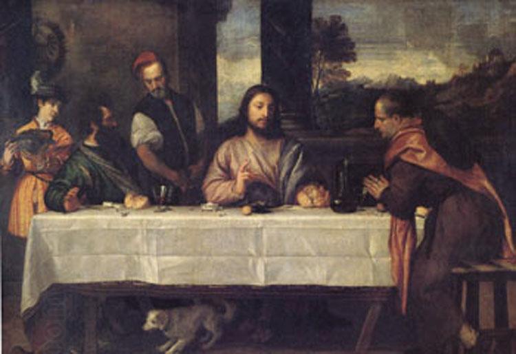 Titian The Supper at Emmaus (mk05) China oil painting art