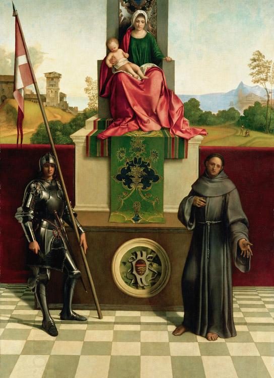 Giorgione Virgin and Child with SS Francis and Liberalis (mk08) China oil painting art