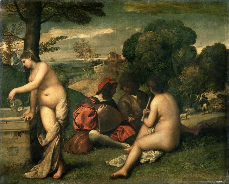 Giorgione Concerr Champetre (mk08) China oil painting art