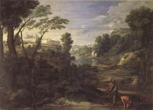 Poussin Landscape with Diogenes (mk05) oil painting picture