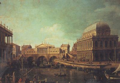 Canaletto Basilica di Vicenza e ponte di Rialto (mk21) oil painting picture