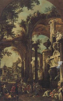 Canaletto (in alto a destra) Giambattista Piazzetta e Giovanni Battista Cimaroli (mk21) oil painting picture