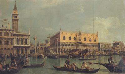 Canaletto La Piazzetta e il Palazzo Kucale dal bacino di S.Marco (mk21) China oil painting art