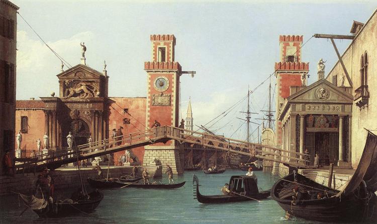 Canaletto Il Ponte dell'Arsenale (mk21) China oil painting art