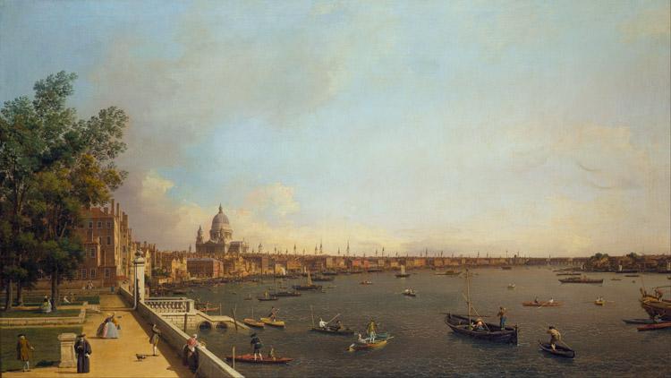 Canaletto View of London The Thames from Somerset House towards the City (mk25) China oil painting art