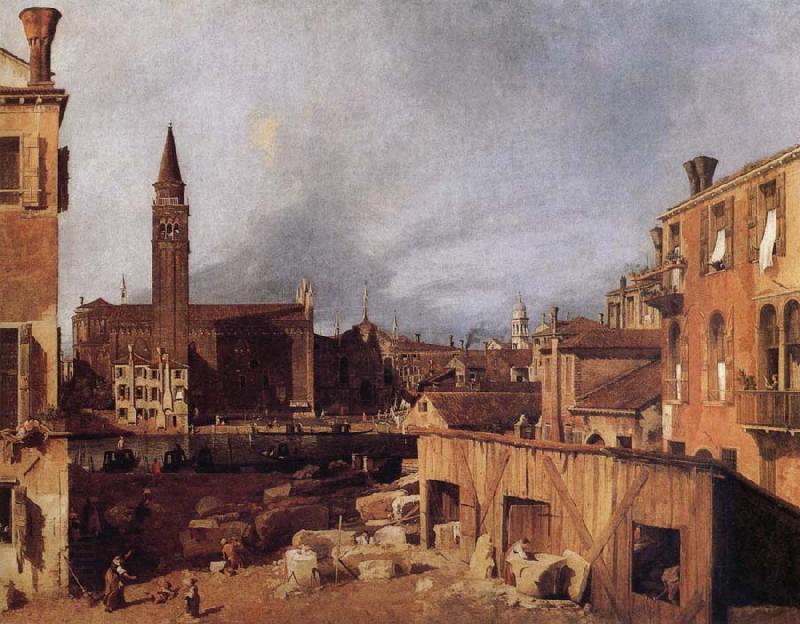 Canaletto Venice:Campo San Vital and Santa Maria della Carita China oil painting art