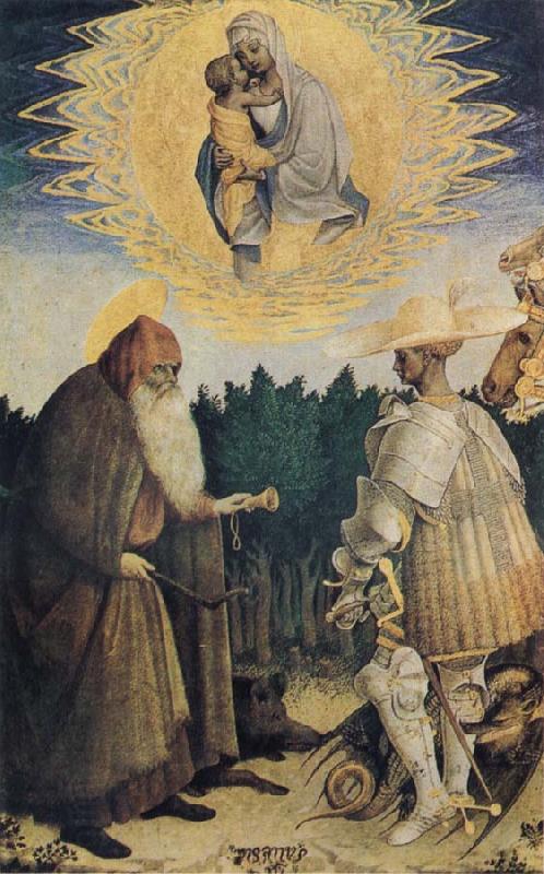 PISANELLO The Virgin and Child with the Saints George and Anthony Abbot China oil painting art
