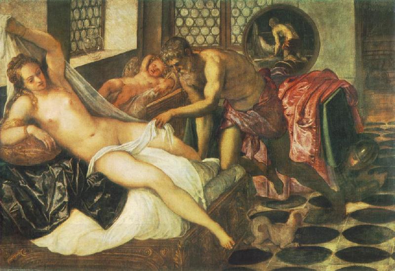 Tintoretto Vulcanus Takes Mars and Venus Unawares oil painting picture