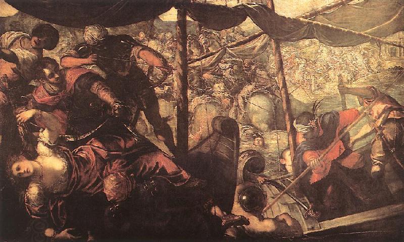 Tintoretto Battle between Turks and Christians oil painting picture