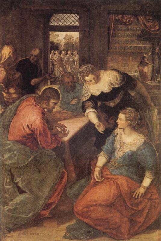 Tintoretto Christ with Mary and Martha China oil painting art