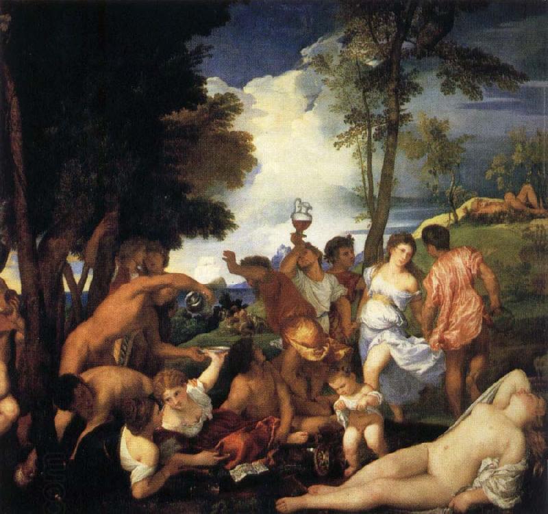 Titian Bacchanal of the Andrians oil painting picture